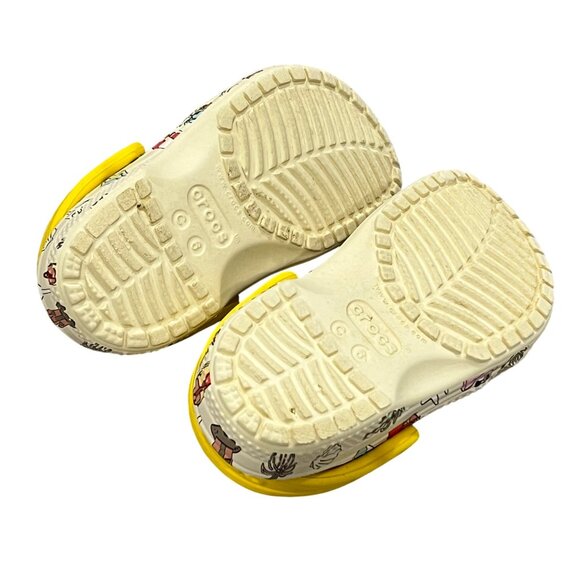 Kids Crocs Clogs With Tropical Print & Palm Tree Charm - Size C6 - Picture 5 of 5